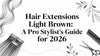 Hair Extensions Light Brown: A Pro Stylist's Guide for 2026