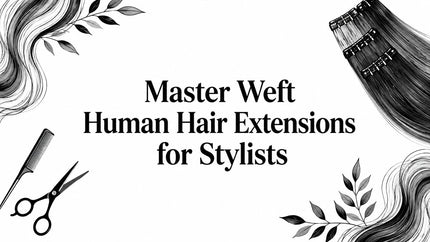Master Weft Human Hair Extensions for Stylists