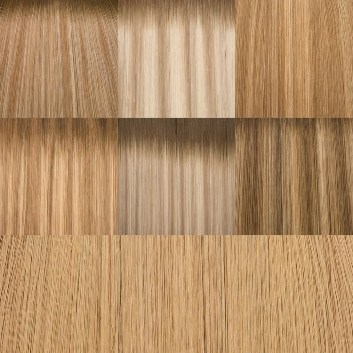 Balayage Thin Weft shade collage