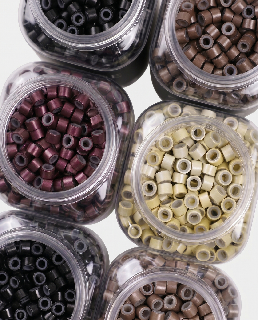 Conde Hair Aluminum Beads Silicon Lined