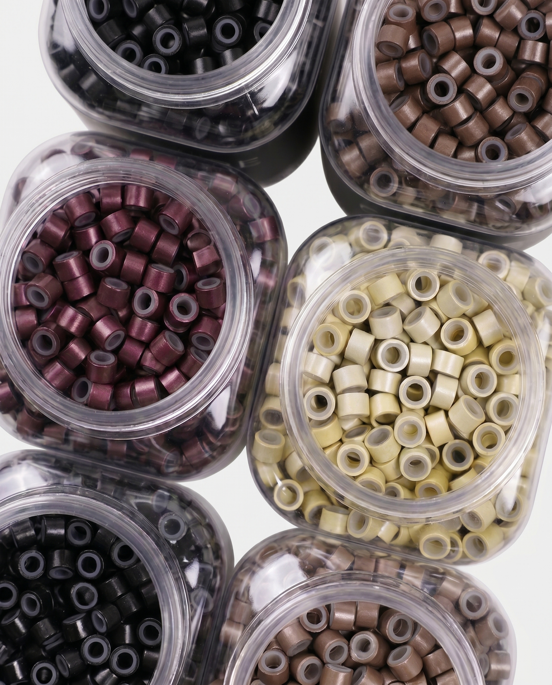 Conde Hair Aluminum Beads Silicon Lined