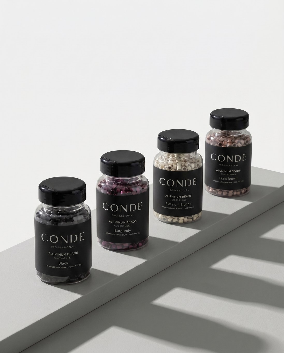 Conde Hair Aluminum Beads Silicon Lined