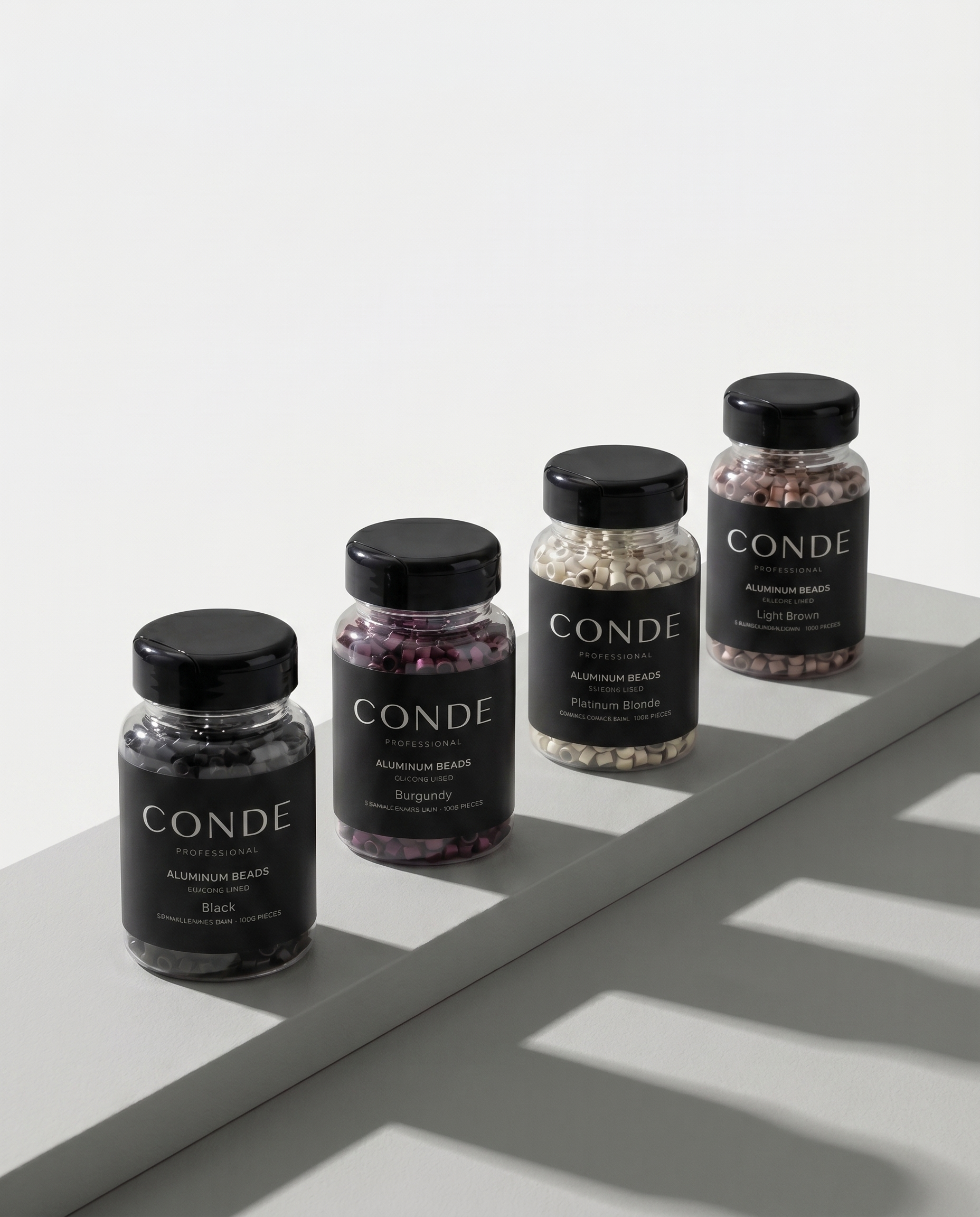 Conde Hair Aluminum Beads Silicon Lined