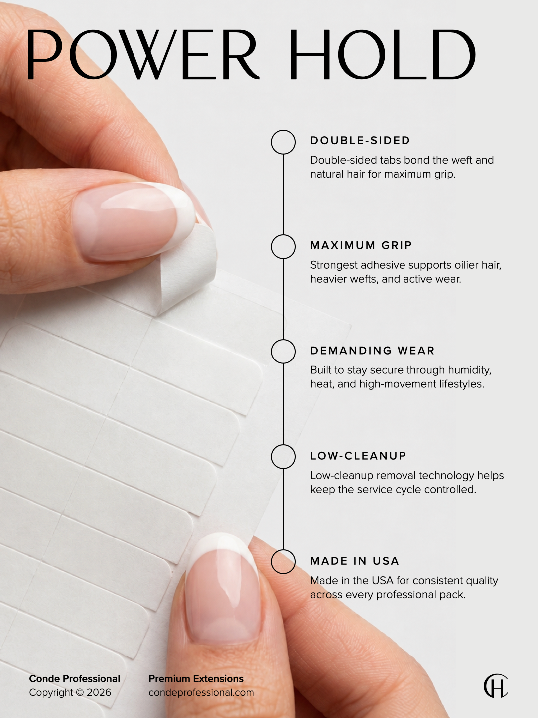 Power Hold - Double Sided - Tape Tab