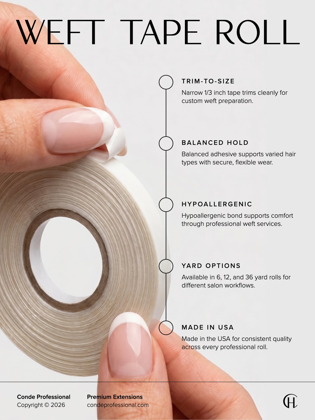 Perfect Hold - Weft Tape Roll