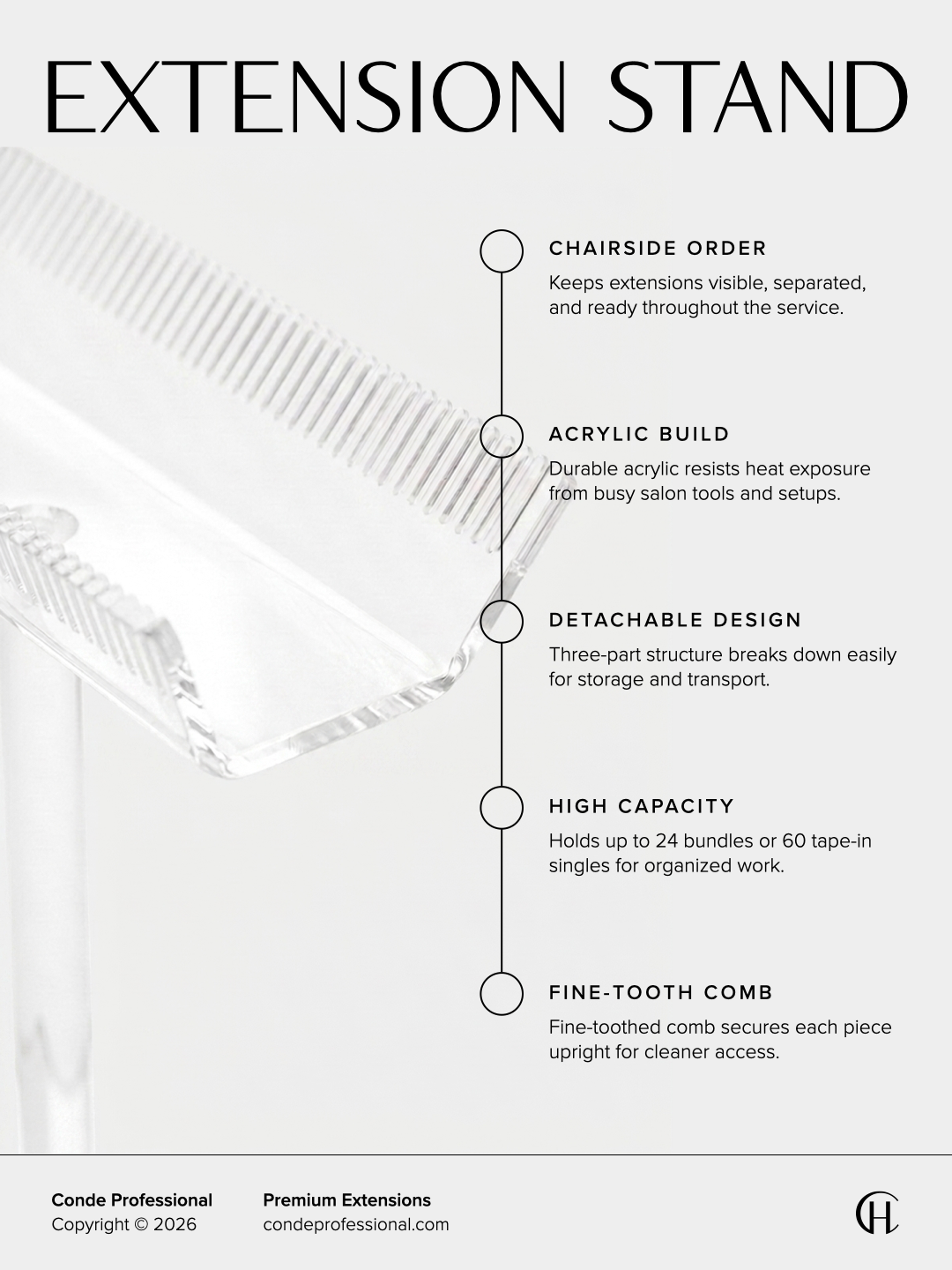 Conde Hair Professional Hair Extensions Stand