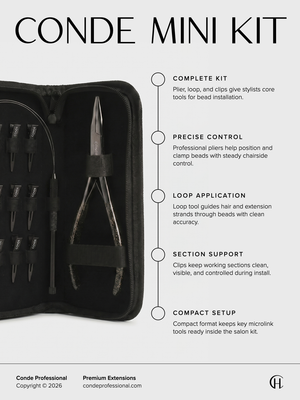 Conde Hair Plier Loop Clip Microlink Mini Kit