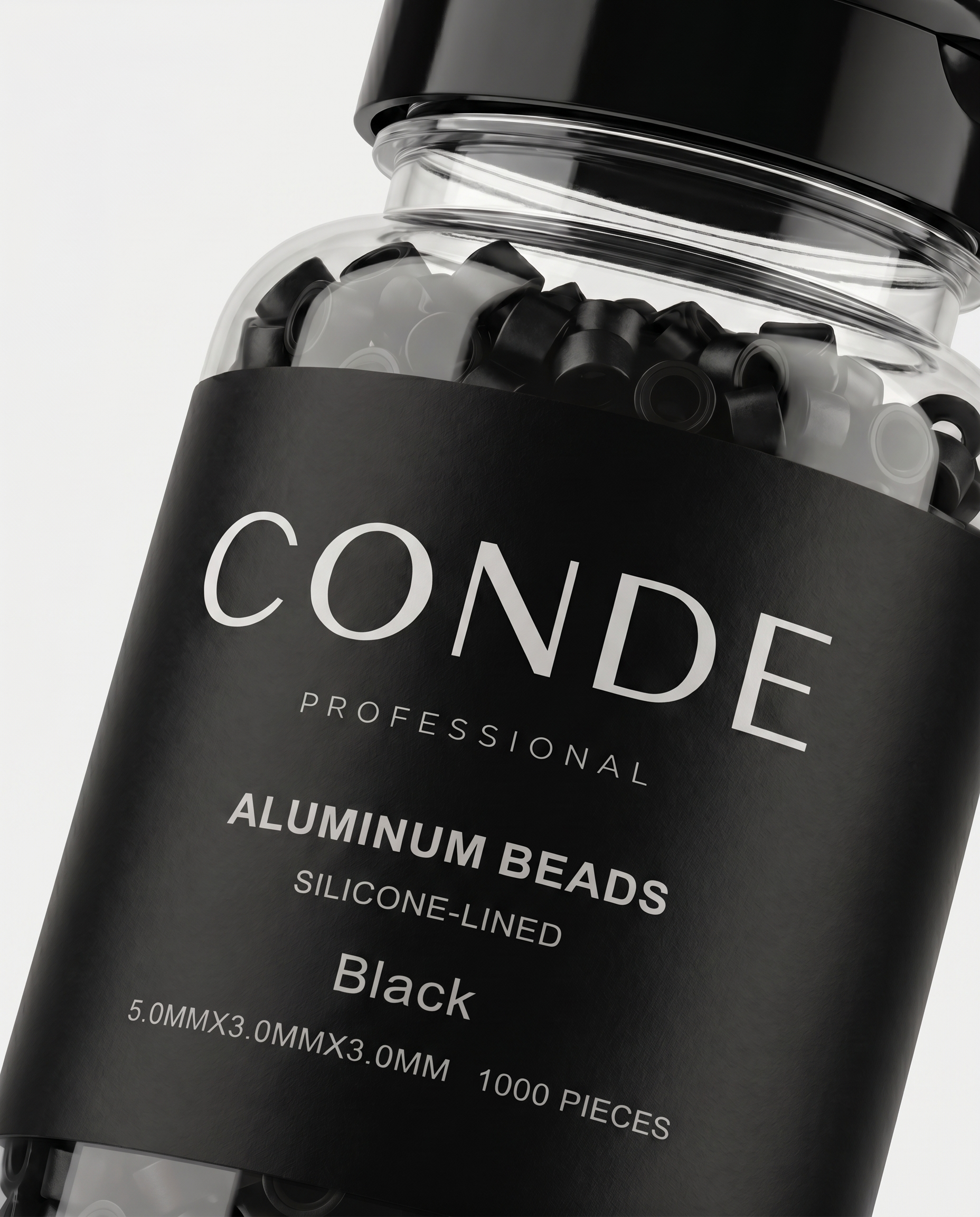 Conde Hair Aluminum Beads Silicon Lined