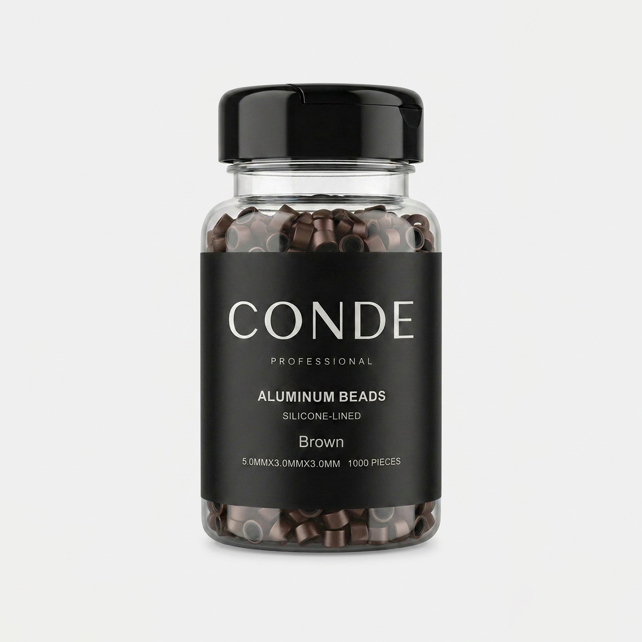 Conde Hair Aluminum Beads Silicon Lined
