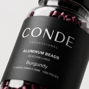 Conde Hair Aluminum Beads Silicon Lined