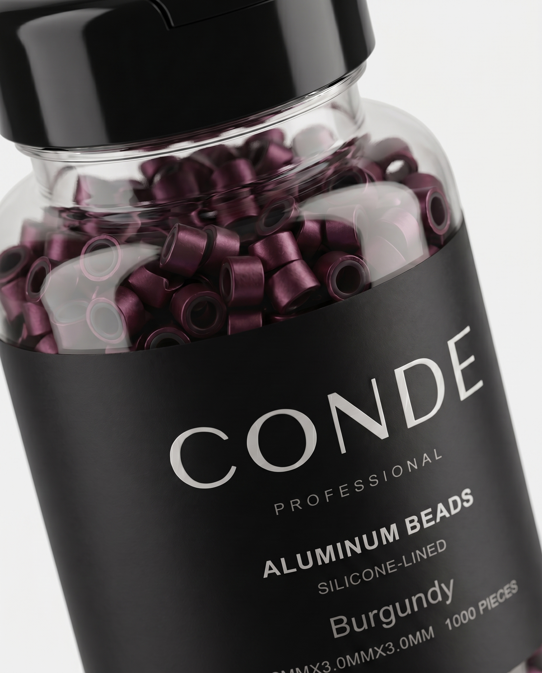 Conde Hair Aluminum Beads Silicon Lined