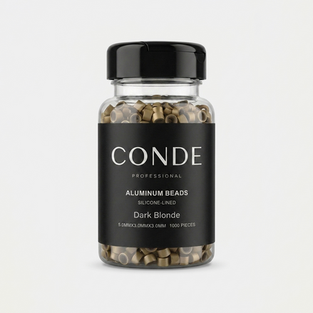Conde Hair Aluminum Beads Silicon Lined