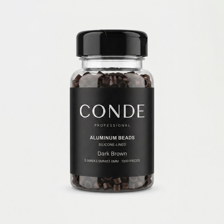 Conde Hair Aluminum Beads Silicon Lined