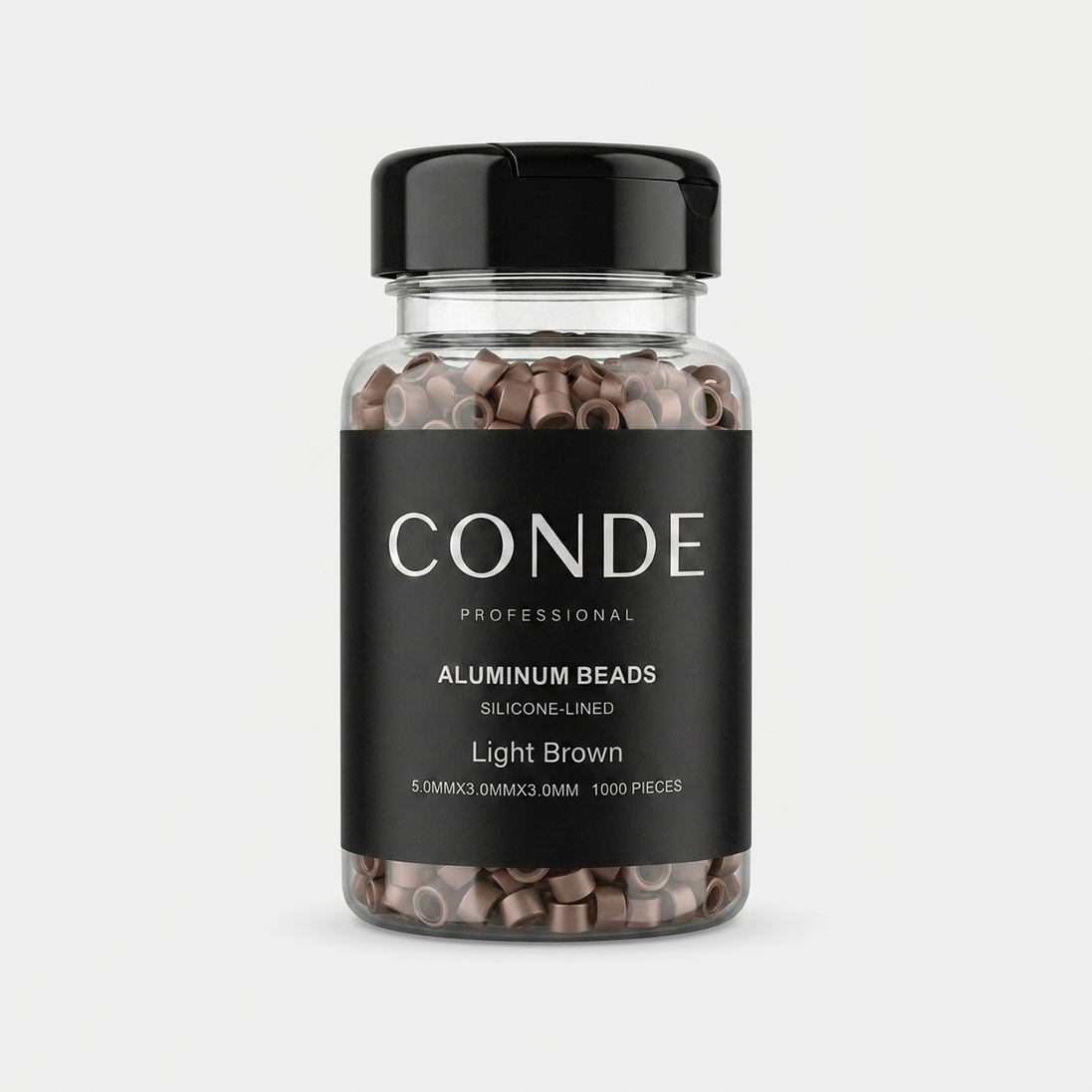 Conde Hair Aluminum Beads Silicon Lined
