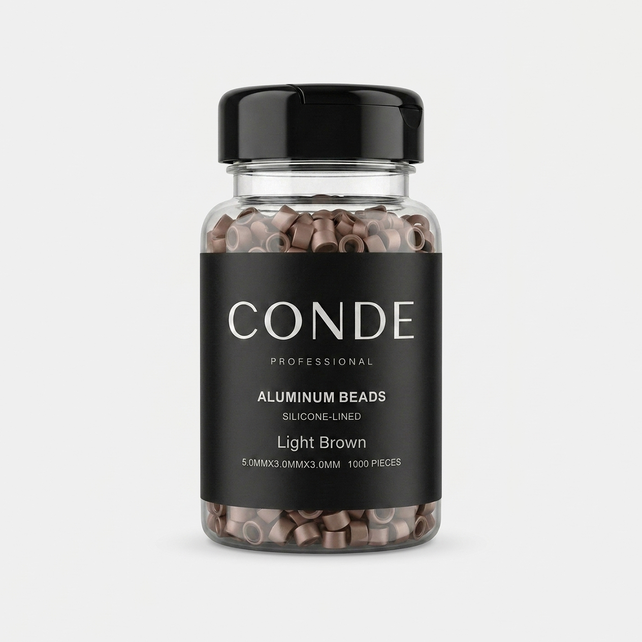 Conde Hair Aluminum Beads Silicon Lined
