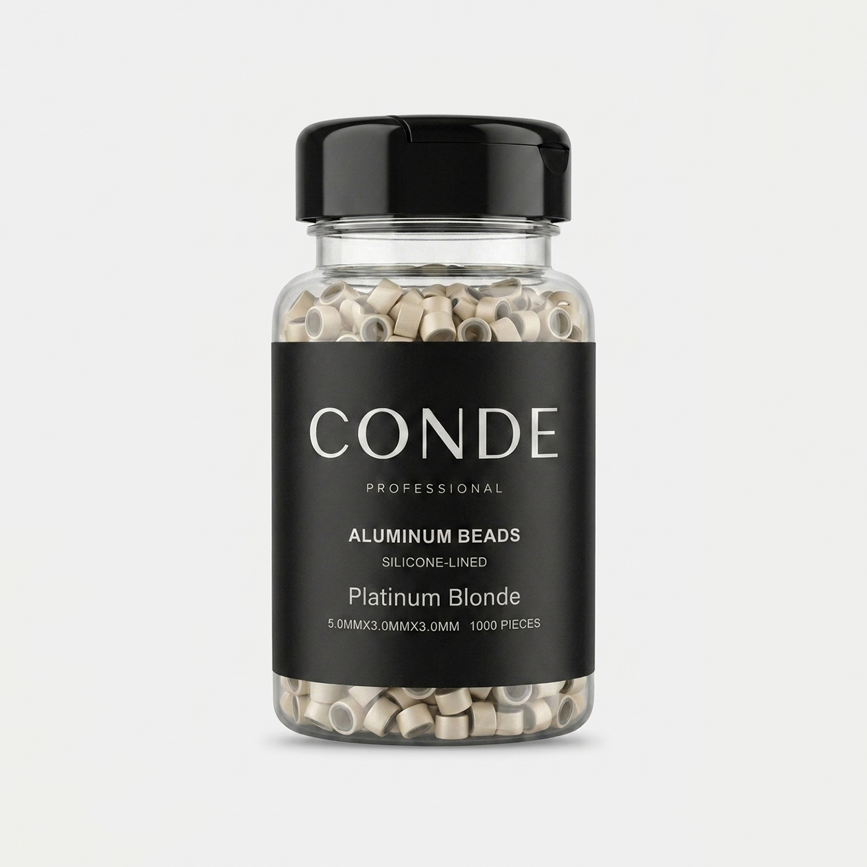 Conde Hair Aluminum Beads Silicon Lined