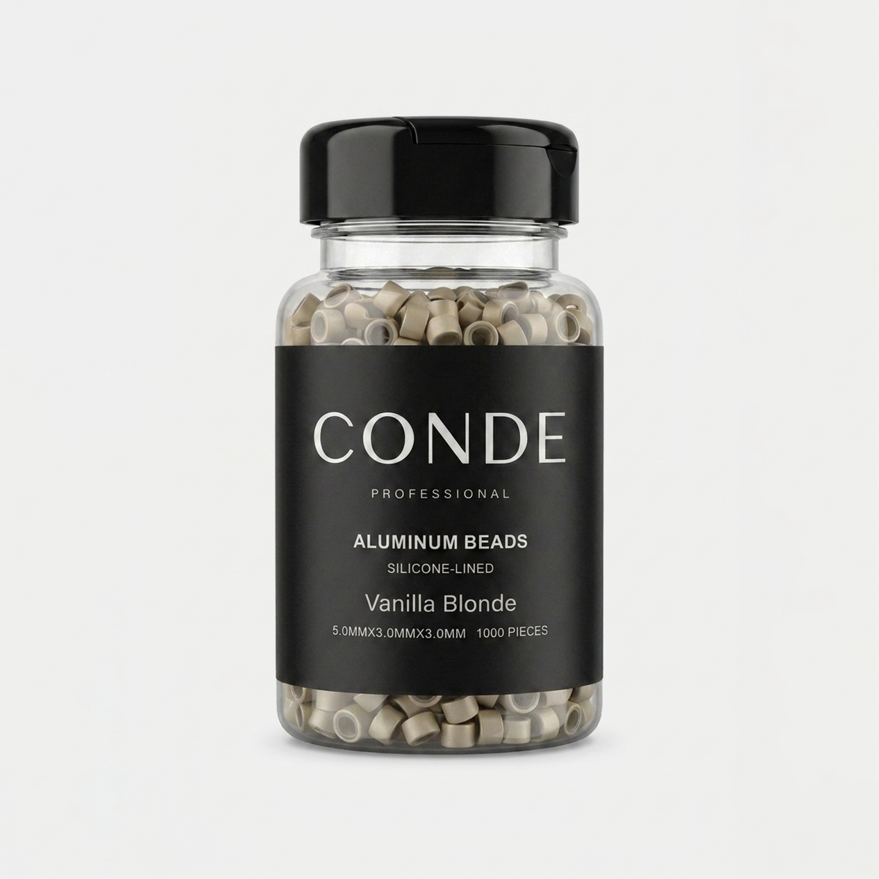 Conde Hair Aluminum Beads Silicon Lined