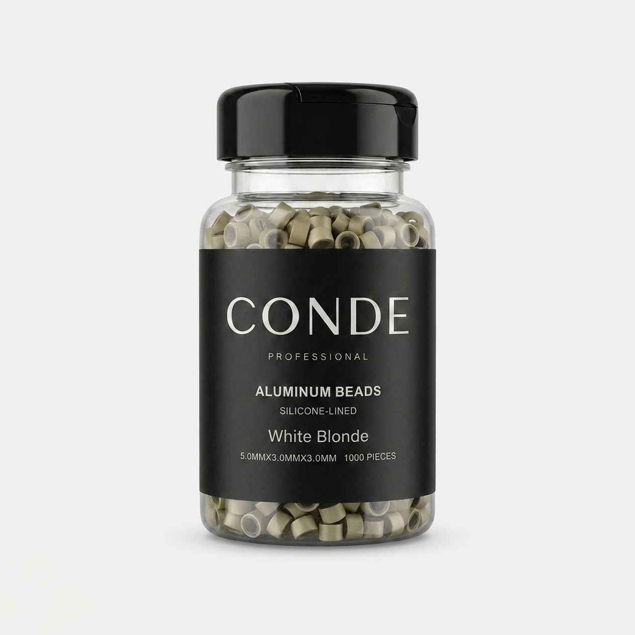Conde Hair Aluminum Beads Silicon Lined