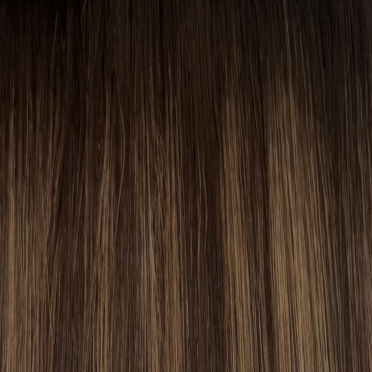 Thin Weft Dark Caramel #5/9 Bronde hair extensions - bronde shade by Conde Professional