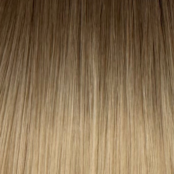 Thin Weft Platinum Glow #8.1/12.01 Rooted hair extensions - rooted shade by Conde Professional