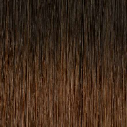 Clip-in Chestnut Honey #5/7.3 Rooted hair extensions - rooted shade by Conde Professional