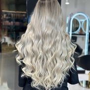 Clip-In Ashy Brown #4/11.21 Balayage — styled view