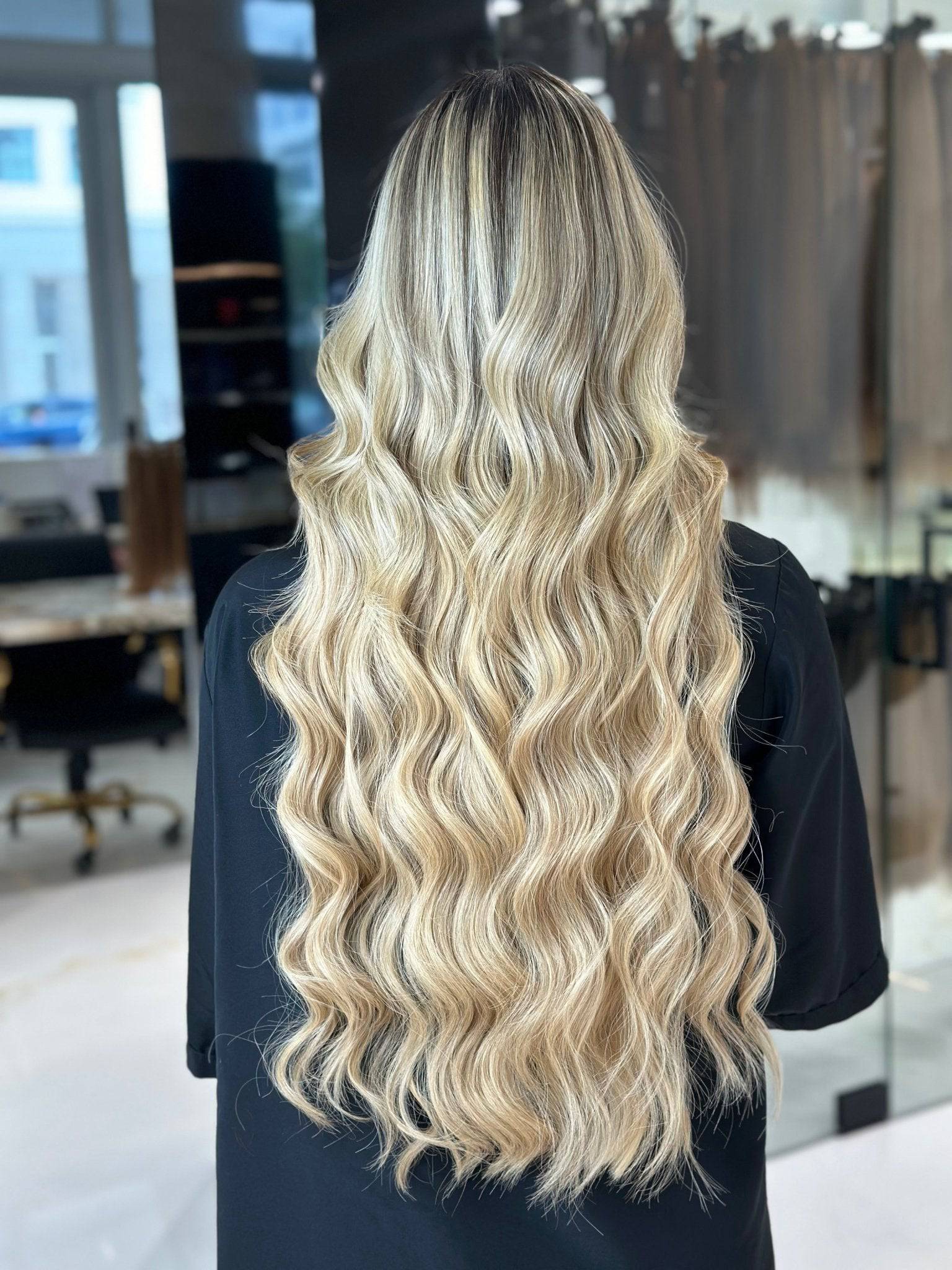 K-tip Vanilla #5/6/11 Balayage hair extensions - balayage shade by Conde Professional - view 3