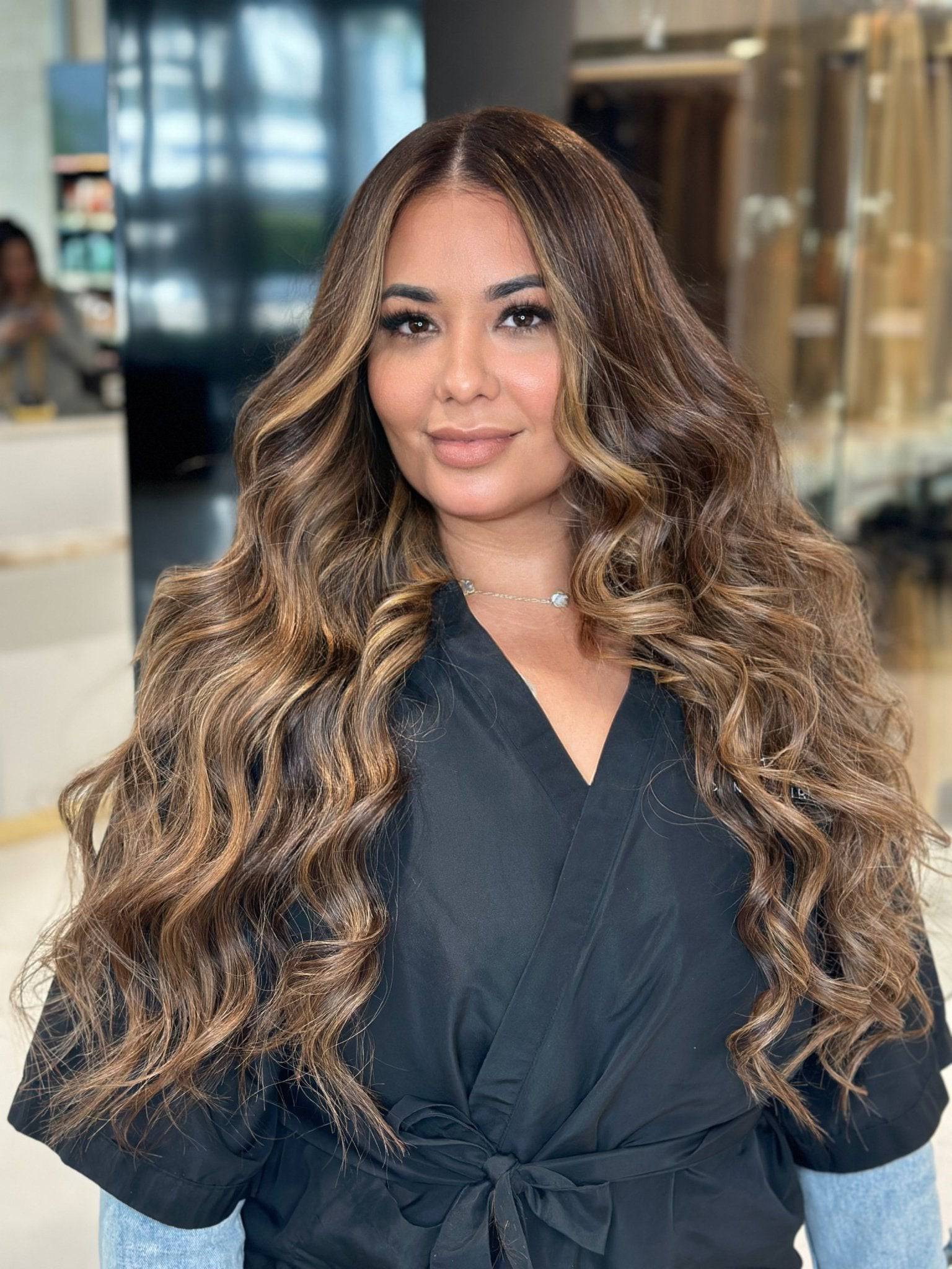 Bulk Stunning Brown #6/9 Bronde hair extensions - bronde shade by Conde Professional - view 4