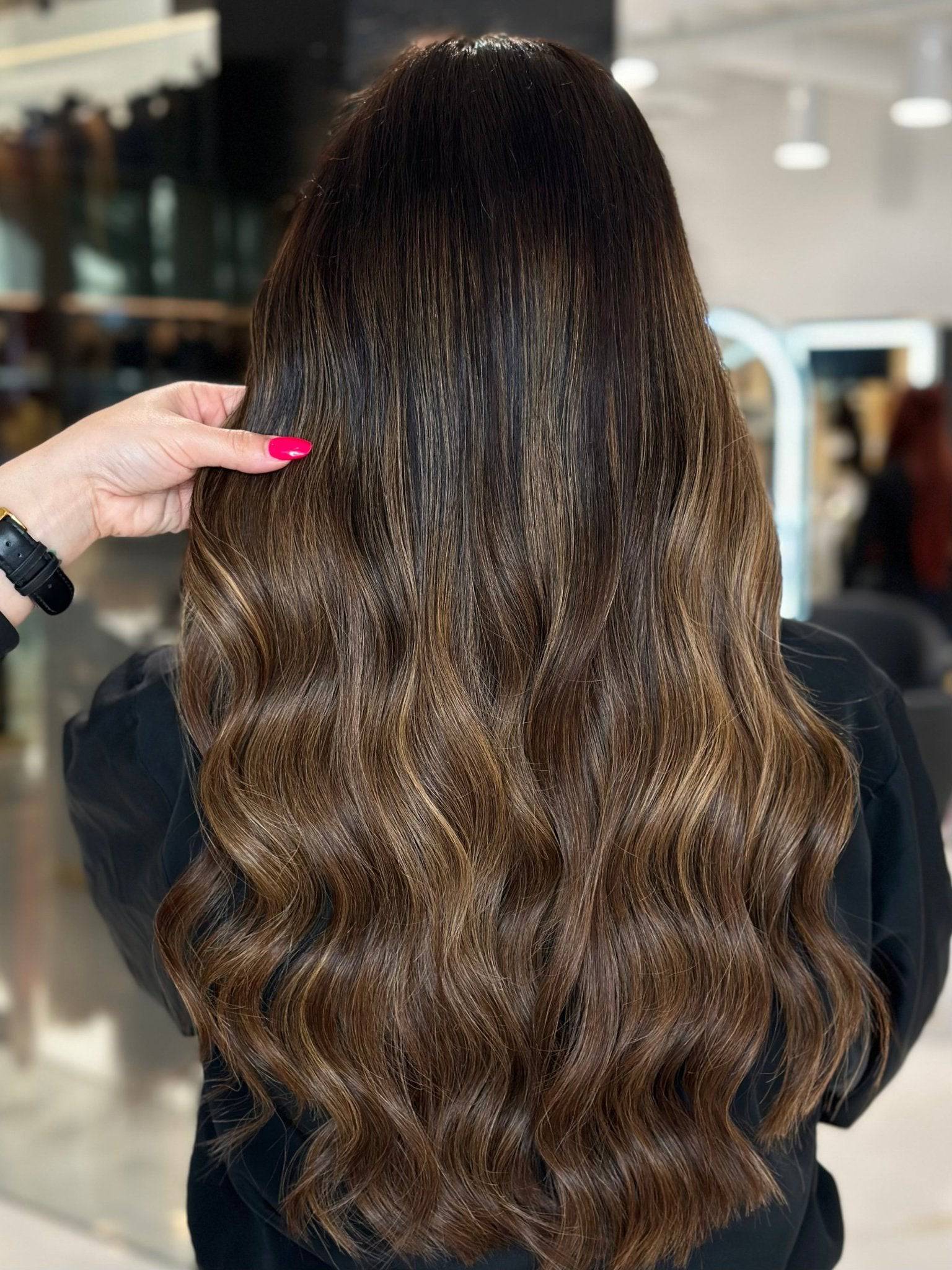 Bulk Stunning Brown #6/9 Bronde hair extensions - bronde shade by Conde Professional - view 3