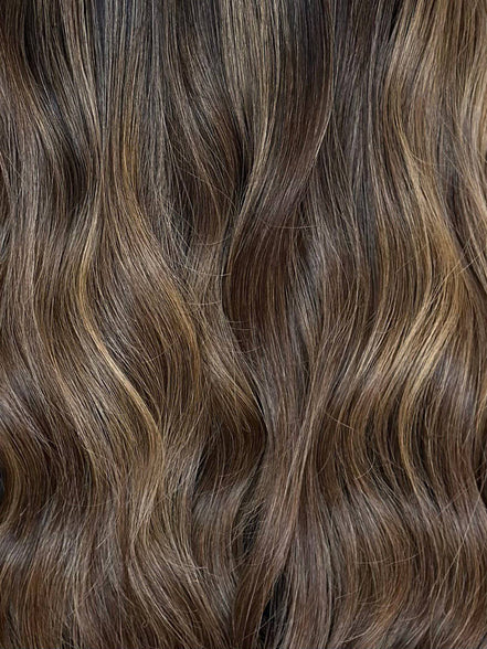 Clip-In Stunning Brown #6/9 Bronde color swatch detail