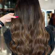 Clip-In Stunning Brown #6/9 Bronde — styled view