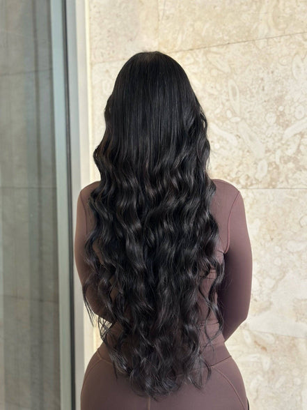 Bulk Natural Black #2 Natural hair extensions - natural shade by Conde Professional - view 3