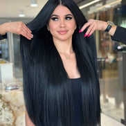 K-tip Jet Black #1 Natural hair extensions - natural shade by Conde Professional - view 2