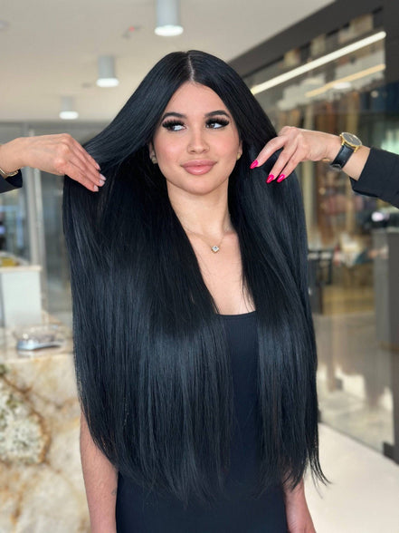 K-tip Jet Black #1 Natural hair extensions - natural shade by Conde Professional - view 2