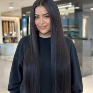 Clip-In Natural Brown #4 Solid — close-up detail