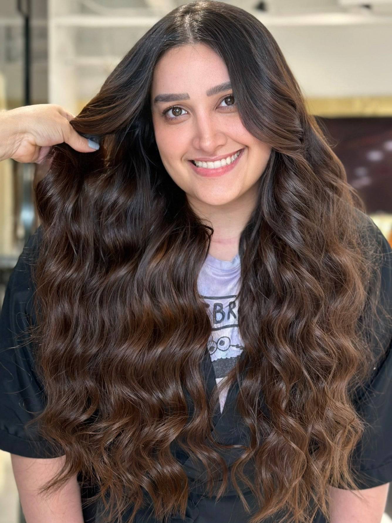 Thin Weft Dark Blonde #6 Natural hair extensions - natural shade by Conde Professional - view 4