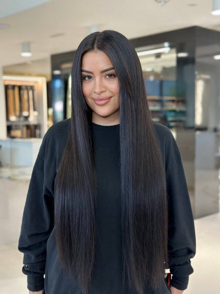 Thin Weft Natural Brown #4 Natural hair extensions - natural shade by Conde Professional - view 3