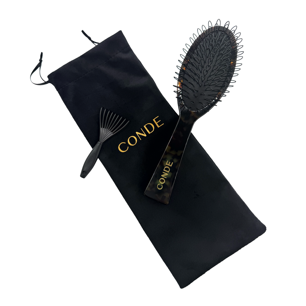Conde Loop Brush in Classic Havana Acetate - Conde Professional hair extensions