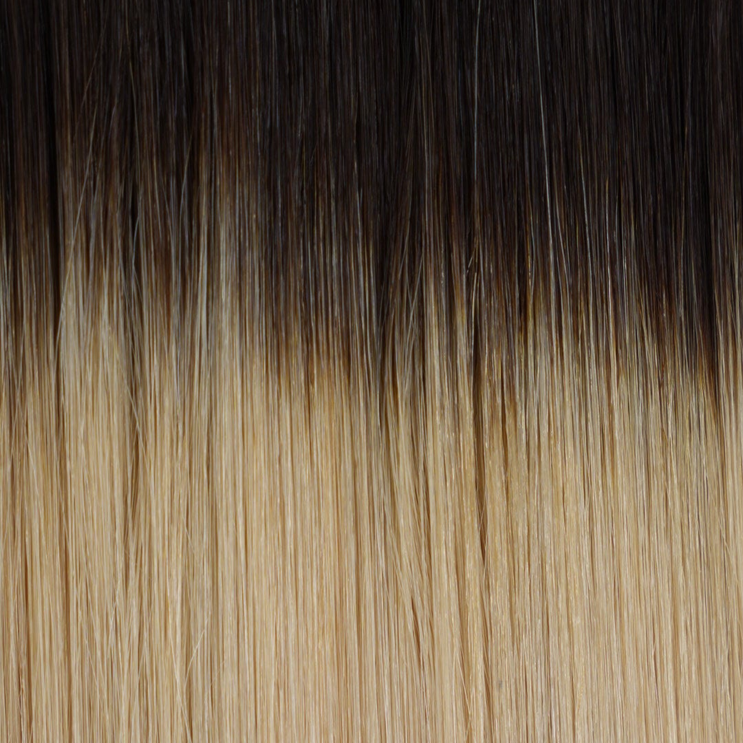 K-tip Dark Blonde Melt #6/11 Rooted hair extensions - rooted shade by Conde Professional