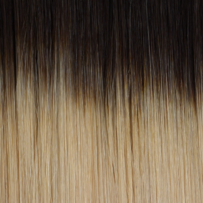 K-tip Dark Blonde Melt #6/11 Rooted hair extensions - rooted shade by Conde Professional