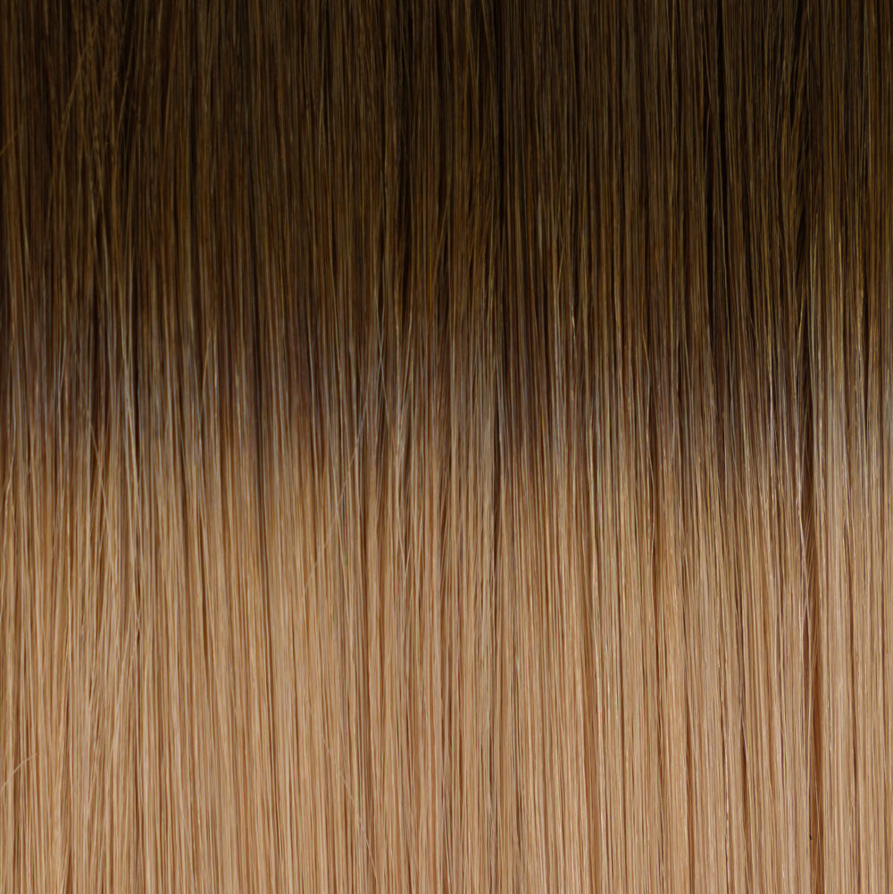 K-tip Golden Brown #7/10 Rooted hair extensions - rooted shade by Conde Professional