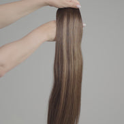 Conde Hair Dark Caramel #5/9 Bronde extension video