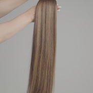 Conde Hair Toasted Honey #6/9.3 Bronde extension video